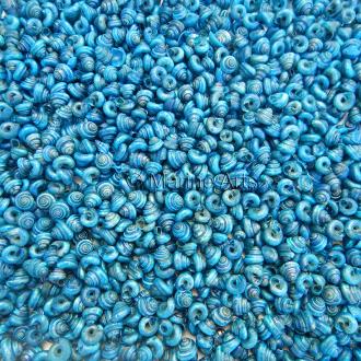 Turbo tiny pearled dyed electric blue (Pack of 1kg)