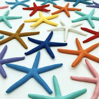 Starfish finger coloured mixed (Pack of 25)