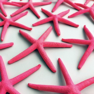 Starfish finger coloured hot pink (Pack of 25)