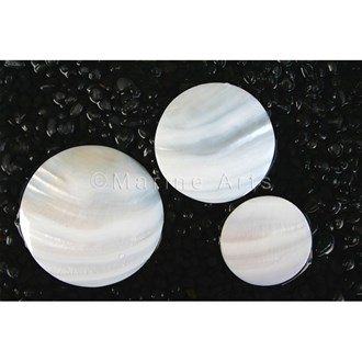 Mussel white pearl round