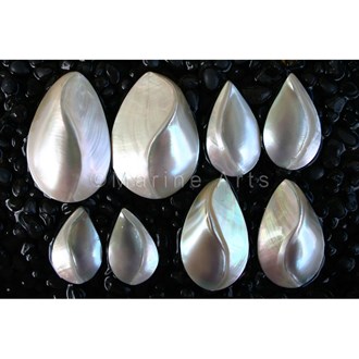 Carmelite pearled teardrop