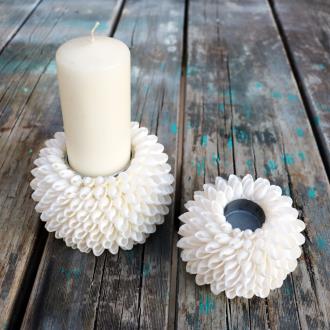 Ball bubble tea candle holder